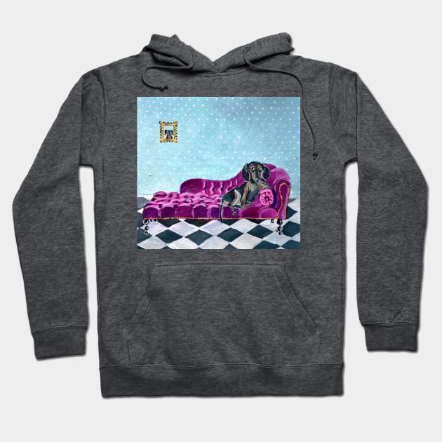 Purple Sofa Hoodie by Novaart